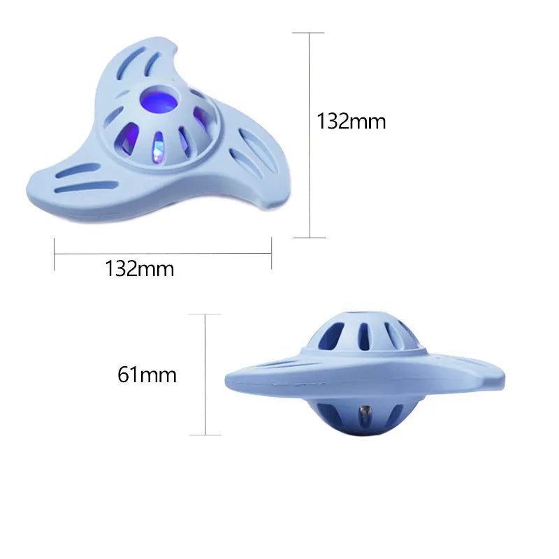 Blue boomerang molar dog chew toy for medium and large breed dogs