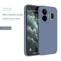 TPU liquid silicone straight edge phone case for OPPO Realme GT Neo5, frosted finish, classic black colour