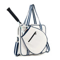 Korean style tennis pack in Oxford cloth with crossbody shoulder strap, blue colour
