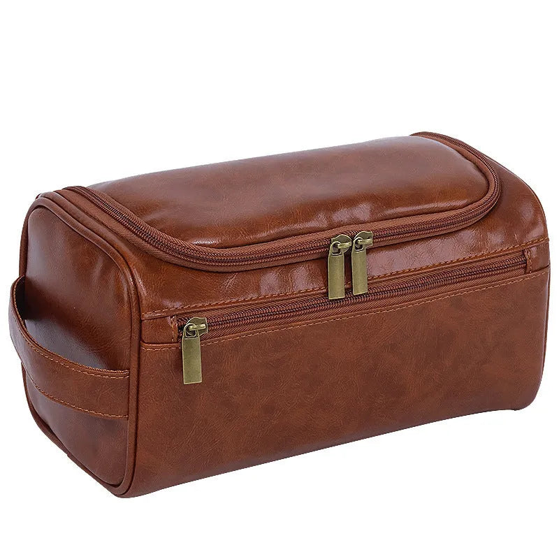 Portable large capacity waterproof cosmetic makeup bag in European retro style