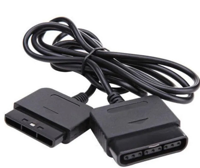 PS2 extension cable black plastic connecting lead for PlayStation 2 controller