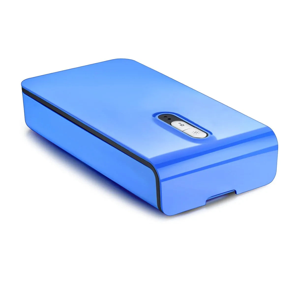 UV phone sterilizer box with purple light, for sanitising mobile phones and masks
