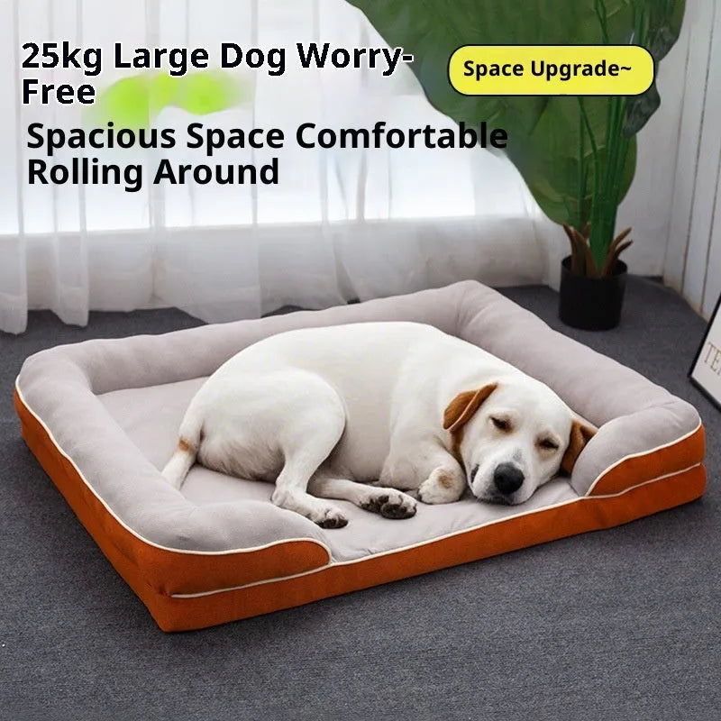 Four Seasons removable washable pet bed for dogs in green colour