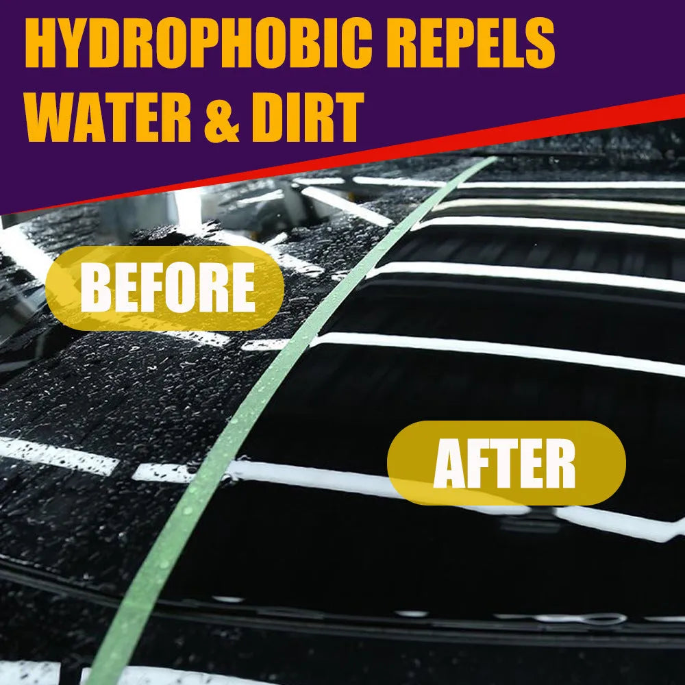 Purple automobile nano coating spray with microplated crystal formula in spray bottle