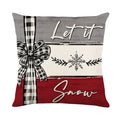 Merry Christmas cushion cover pillowcase 45x45cm printed design with PP cotton filling