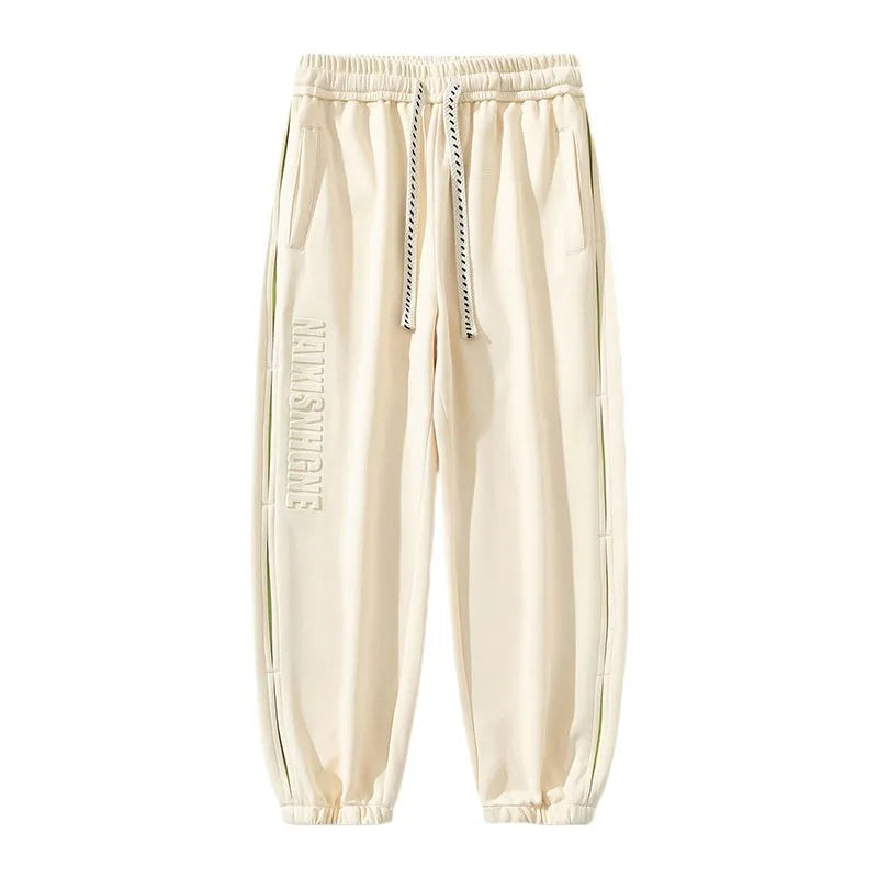 Men's cotton casual pants with ankle banded cuffs in loose fit design available in multiple colours