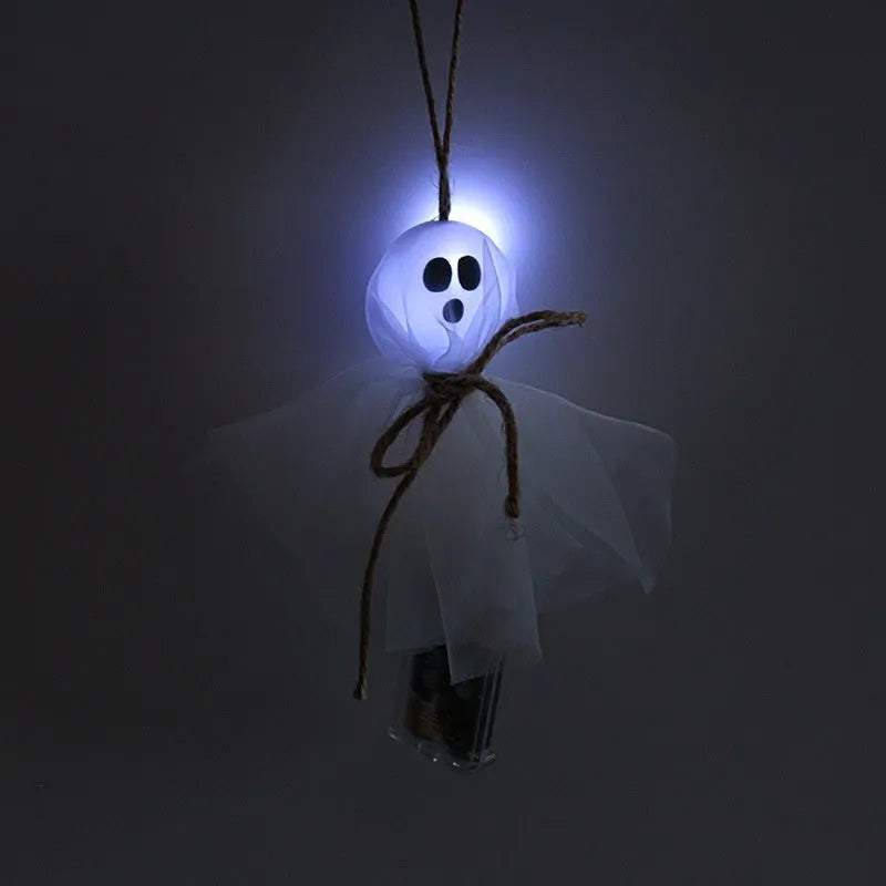 Halloween LED lighting chain with colourful ghost lights for venue decoration