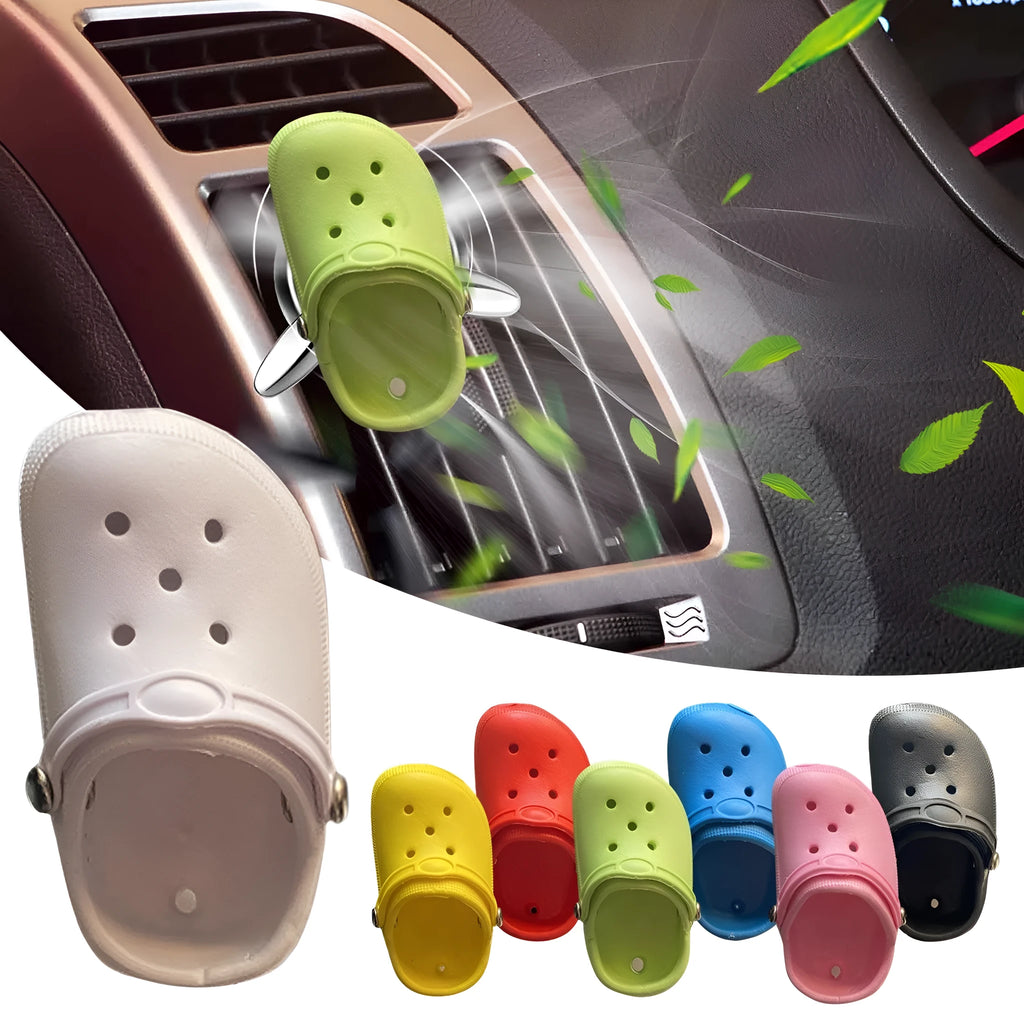 Car air conditioning outlet aromatherapy diffuser in seven colour options with 10cm plastic construction