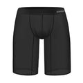 Men's solid colour mesh shorts with seamless construction and hip lifting function