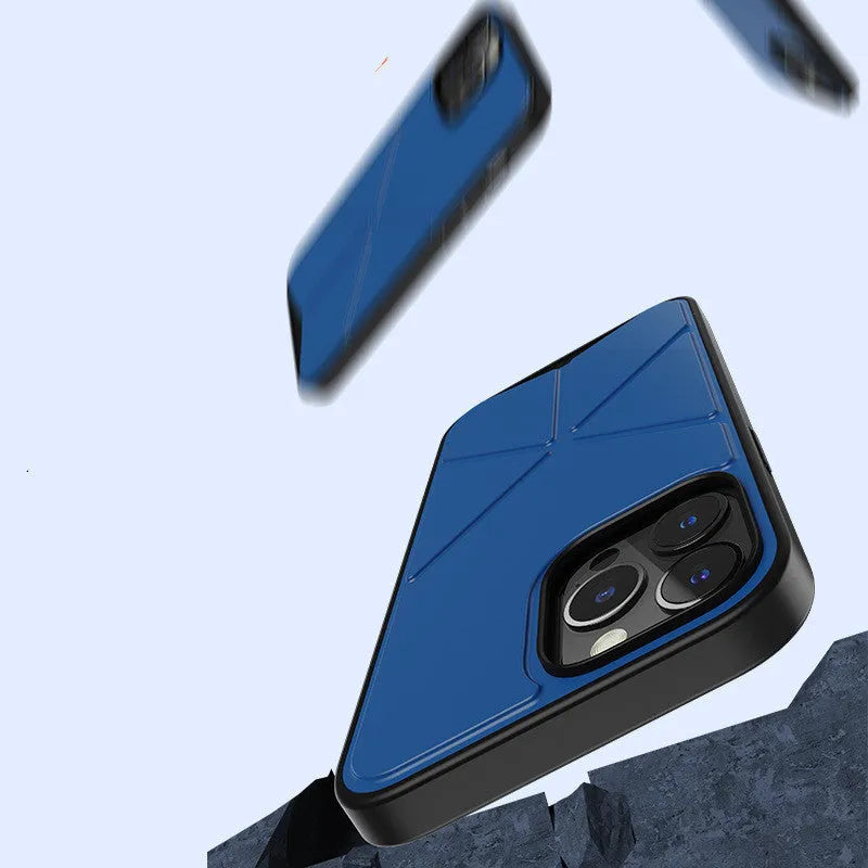 Black and blue TPU back cover cases for iPhone 13, 13 Pro, and 13 Pro Max.