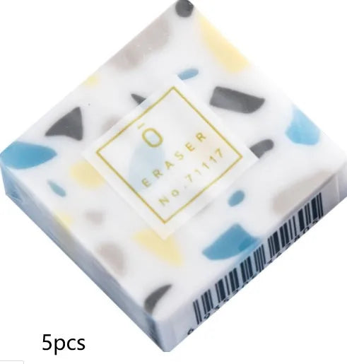 Portable PVC Yuhua stone eraser 36x36x12mm in colour Eraser