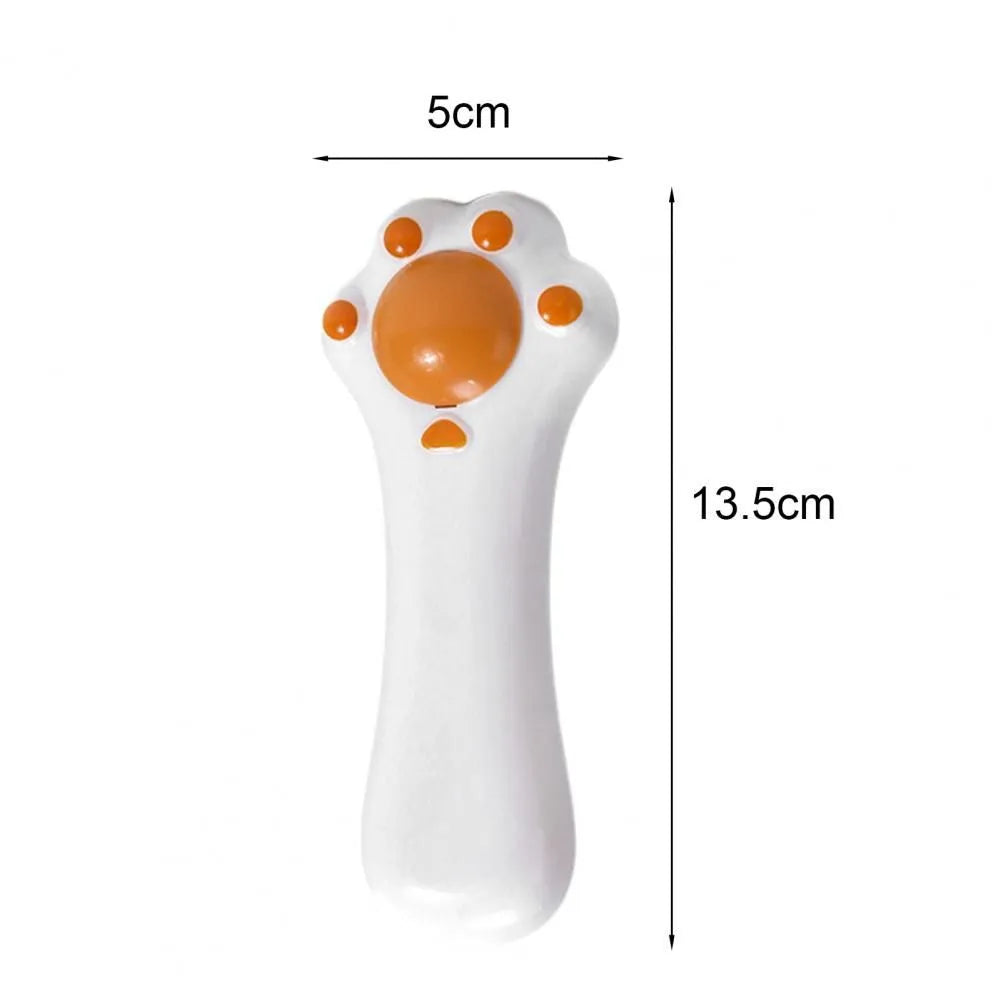 Cartoon design cat toy massage comb with dental cleaning ridges and catnip compartment