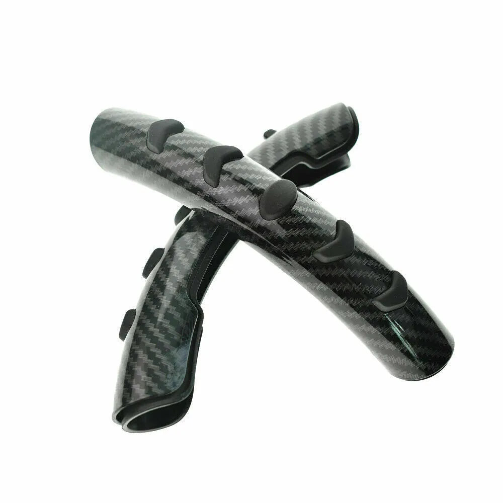 Carbon fibre black anti-skid steering wheel sleeve for 38cm diameter
