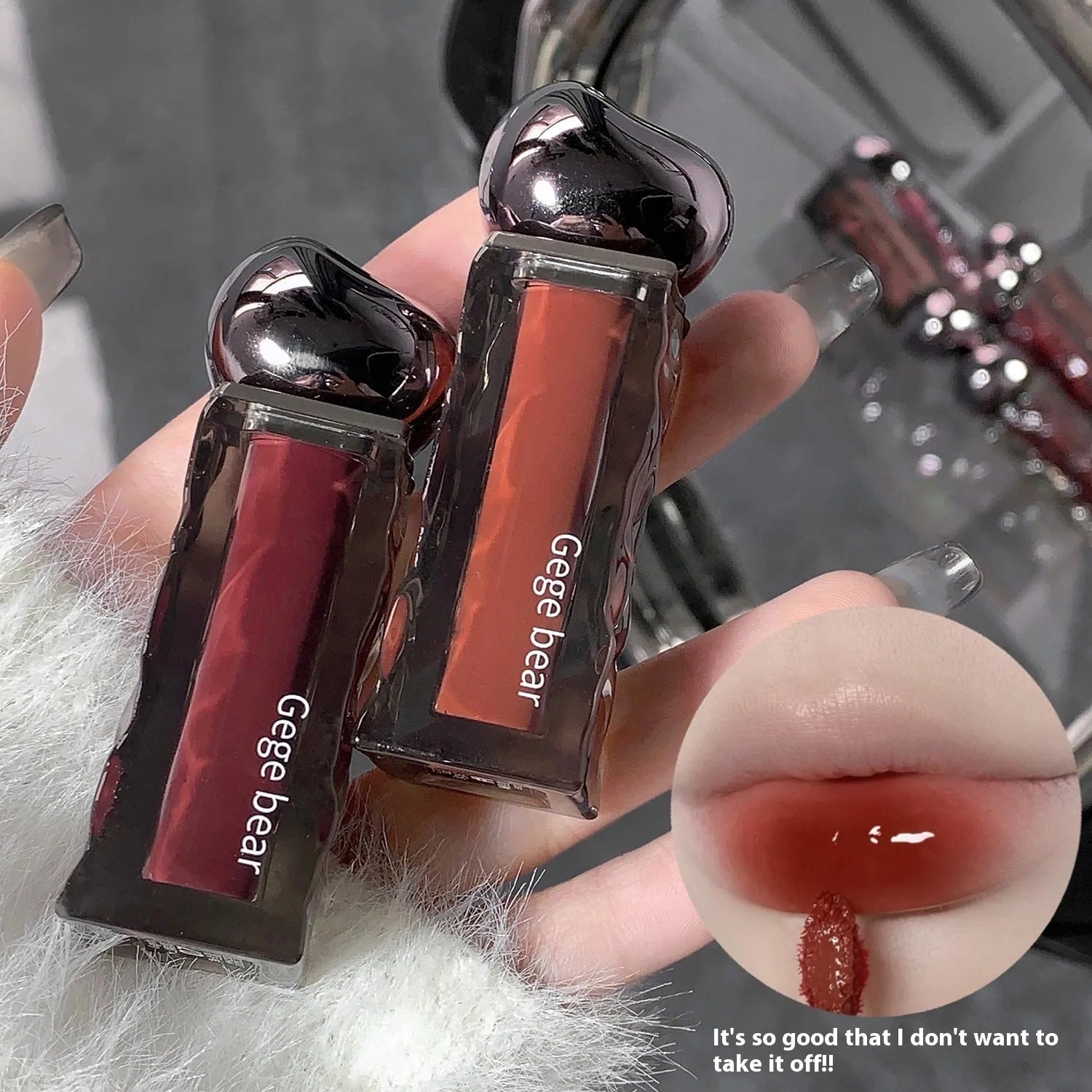 Glacier Lava Lip Lacquer mirror finish lip gloss in seven colour options