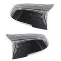 BMW horn rearview mirror shell replacement part in Paint Bright Black for F-Series vehicles