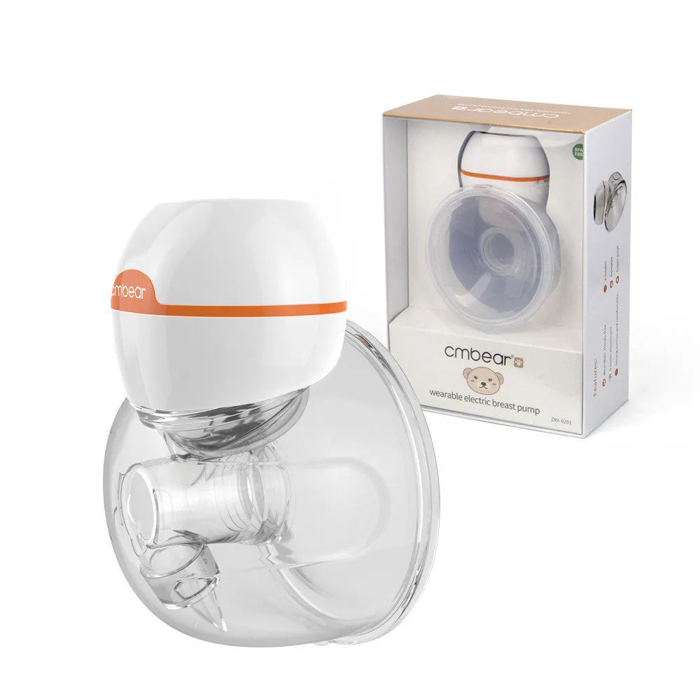 V.Coool white 180ml wearable electric breast pump made of silicone with LCD silicon horn