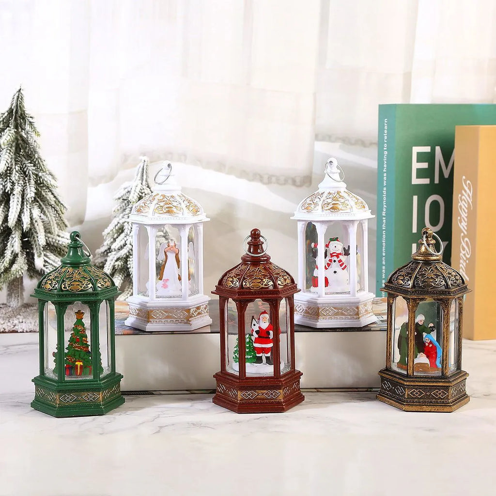 Small plastic night lamp Christmas decoration, modern simplicity design, available in multiple colours