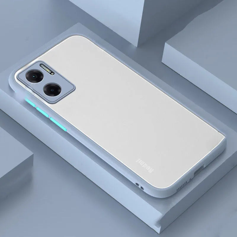 Transparent frosted TPU phone case for Xiaomi Redmi and POCO models in solid colours