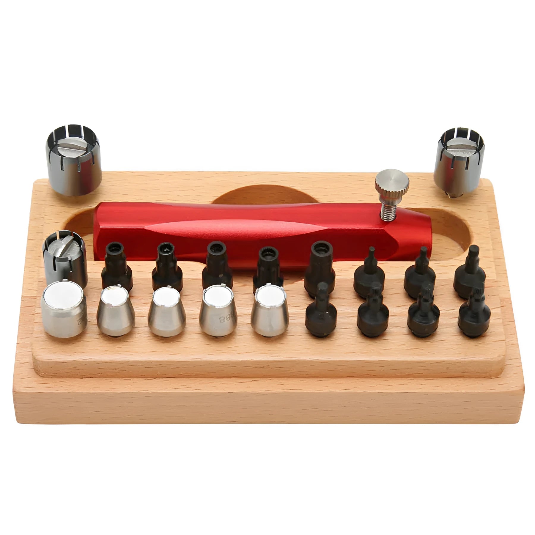 20-piece steel watch repair extracting tube set for barrel-opening procedures