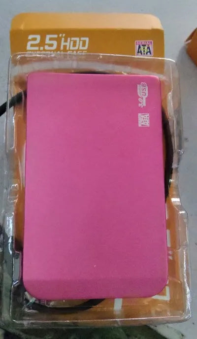 External portable hard drive with metal shell, black, 120mm x 80mm x 15mm, USB connection