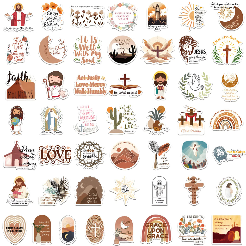 50 graffiti stickers with random printed patterns for wall laptop notebook window decoration