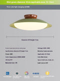 Minimalist cream-style flying saucer ceiling lamp with iron shade in 25cm or 45cm diameters