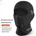 Black full face helmet riding wind mask in elastic wool and windproof fabric