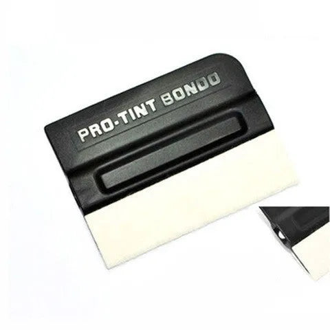 ABS plastic car colour changing film scraper with deerskin and wool scraping options