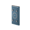 Sucker 22.5W 15W wireless charging power bank with alloy shell, blue colour variant