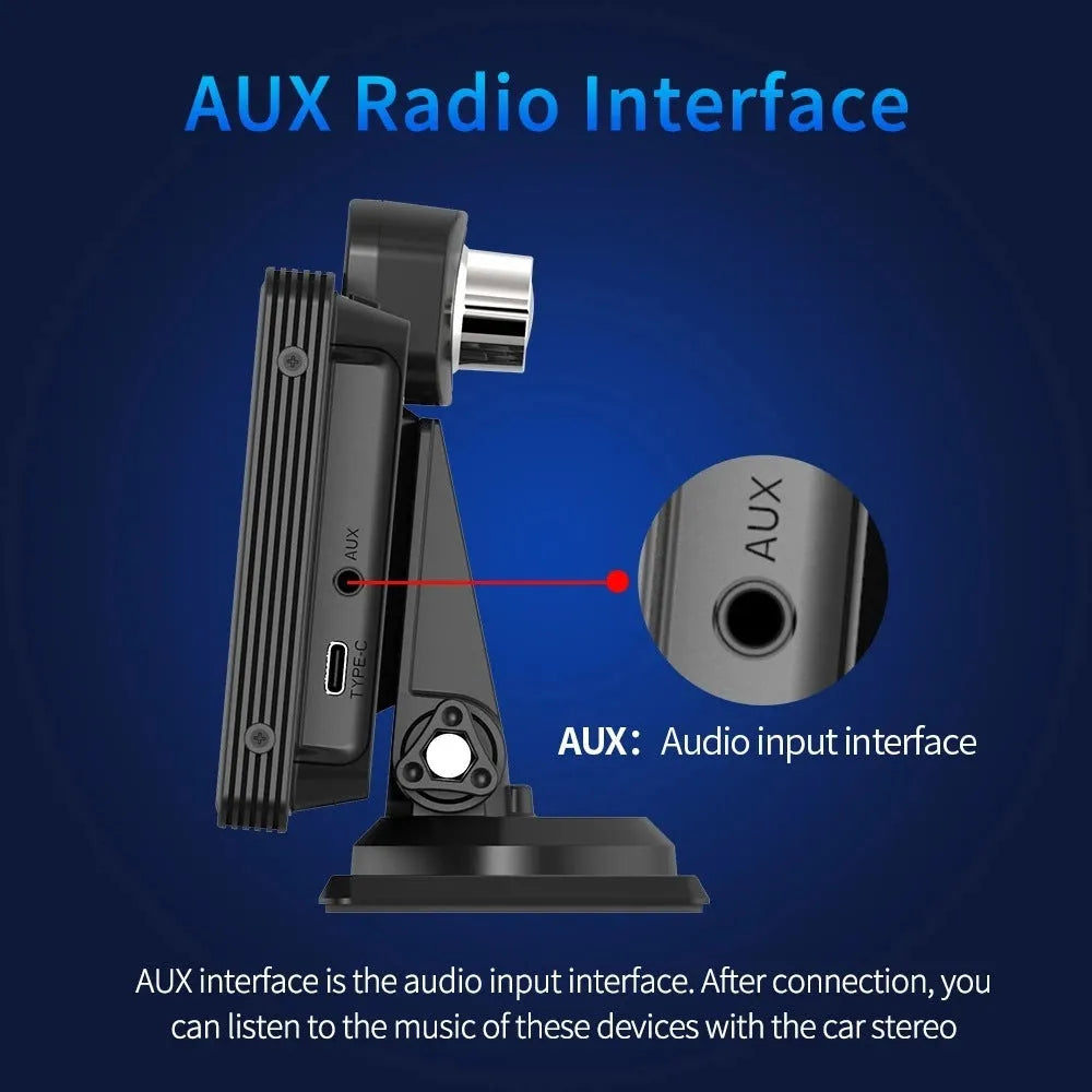 10.26-inch touch screen car DVR with dual camera recording system