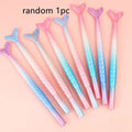 Mermaid cartoon character ballpoint pen with 0.38mm fine tip in random colour selection