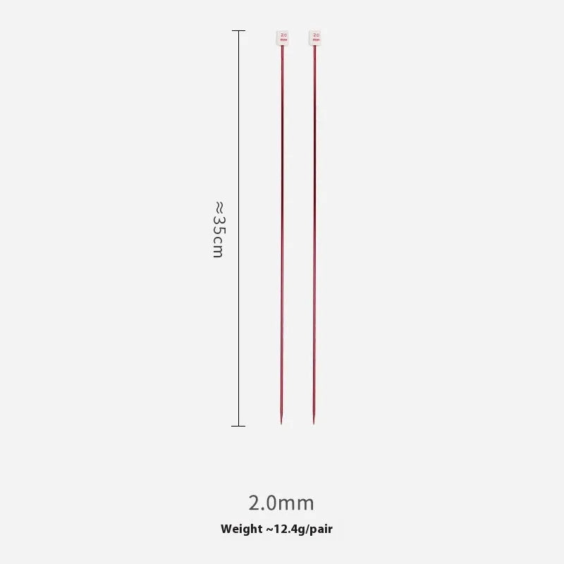 Crochet hook set showing 14 different sizes from 2.0mm to 10.0mm with protective caps and duplicate hooks