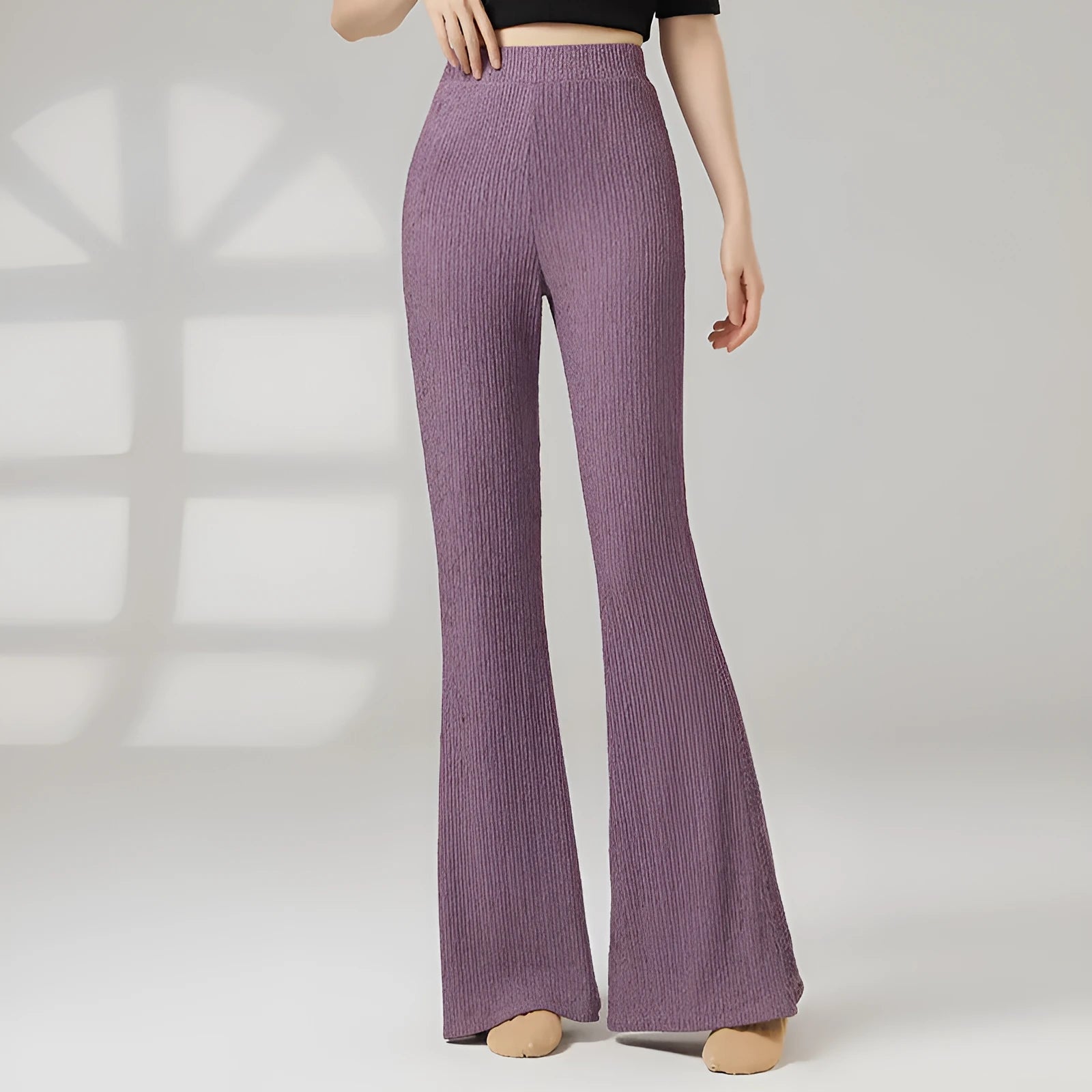 Women's classical dance practice trousers in polyester available in five solid colours
