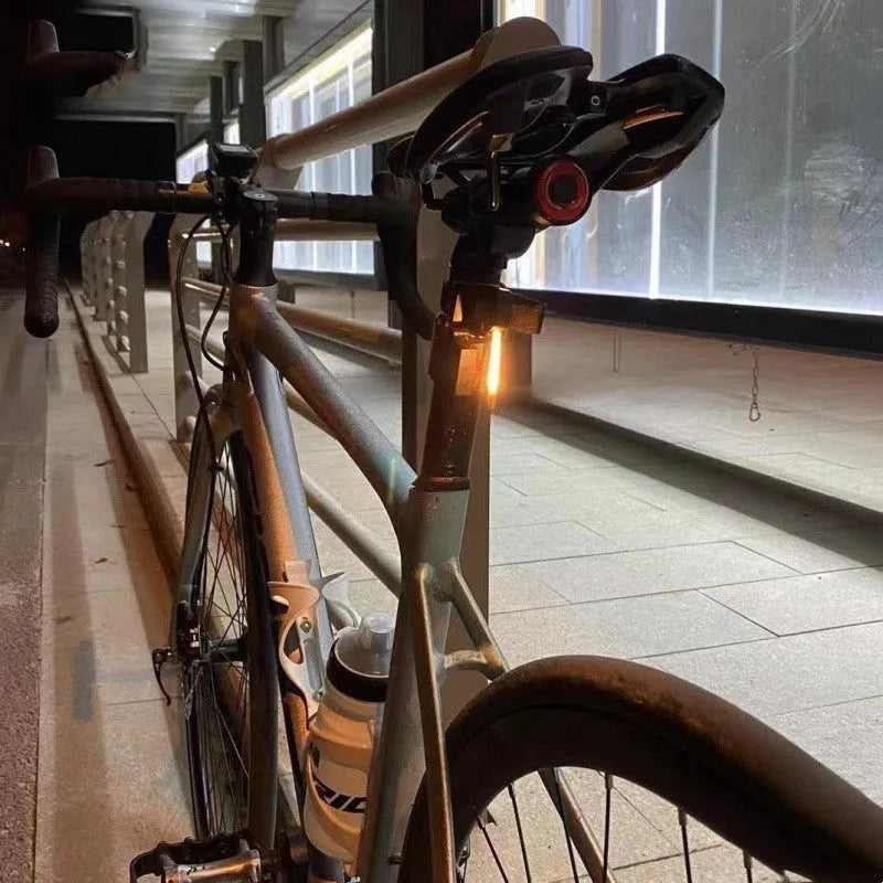 USB rechargeable waterproof bicycle taillight in multiple colours with modification wiring.