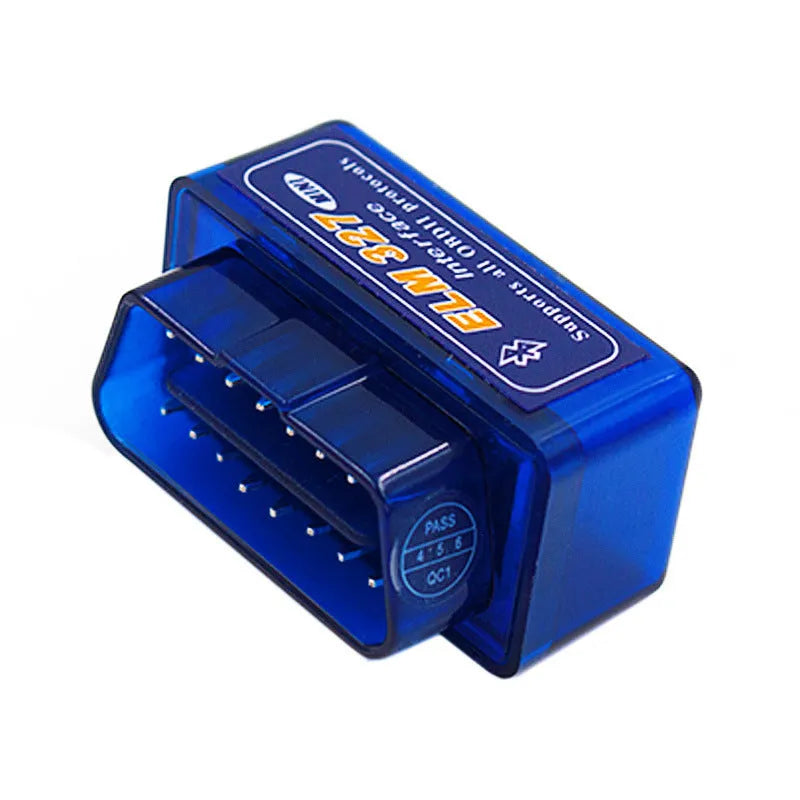 Compact OBD2 Bluetooth automotive diagnostic scanner for fault code reading and sensor monitoring