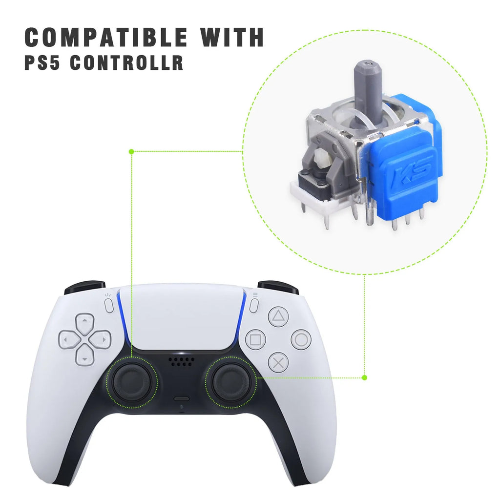 PS5 hall rocker joystick replacement module with magnetic sensor for controller repairs