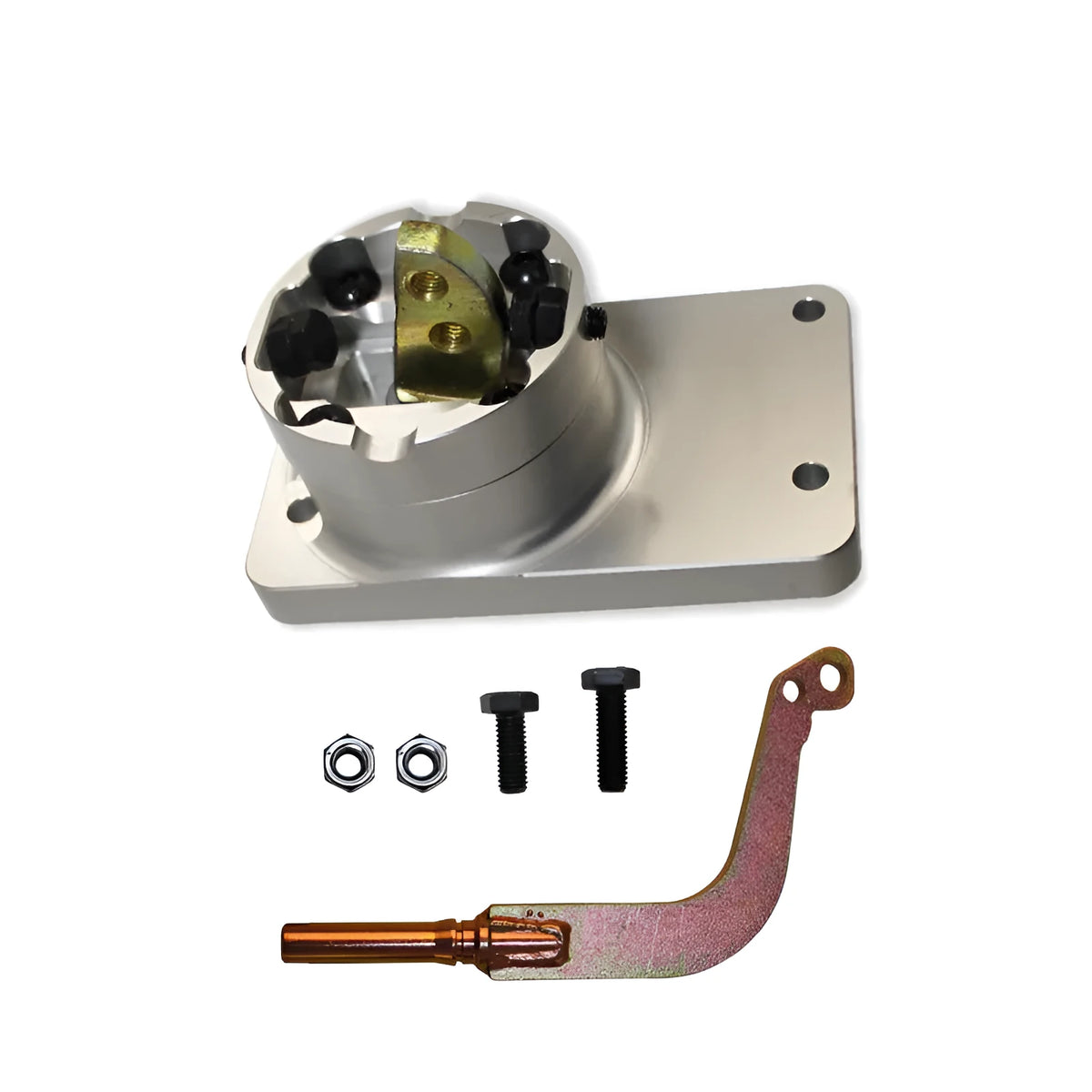Silver aluminium alloy shift short lever replacement kit for Horton vehicles