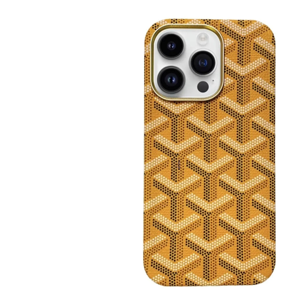 Leather phone case with magnetic suction, all-inclusive design, available in green, gold, pink, white, and black for Apple iPhone.
