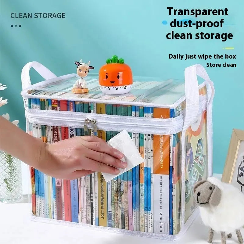Large foldable PVC water buggy bag with transparent panels showing 38 x 24 x 32 cm dimensions