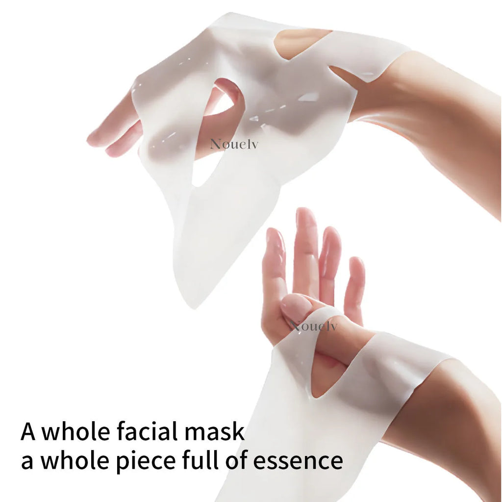 Collagen layered patch mask 4-piece box facial treatment for moisturising and rejuvenating skin