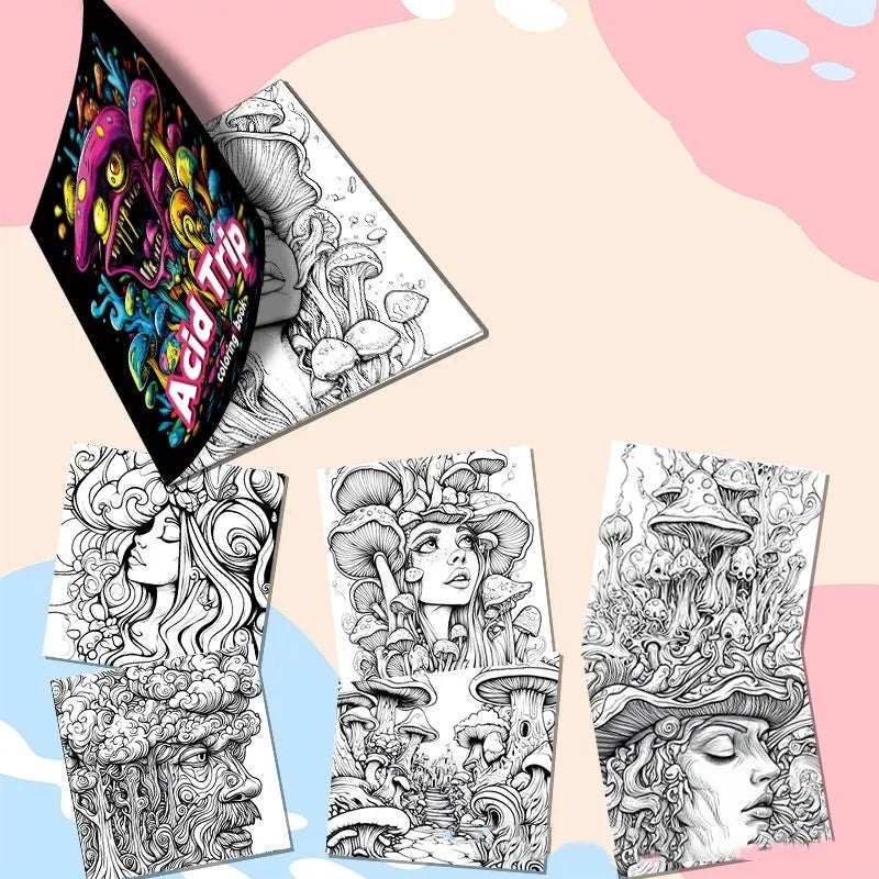 A5 portrait sketchbook with an acid tour coloured cover, shown with its 200mm length.