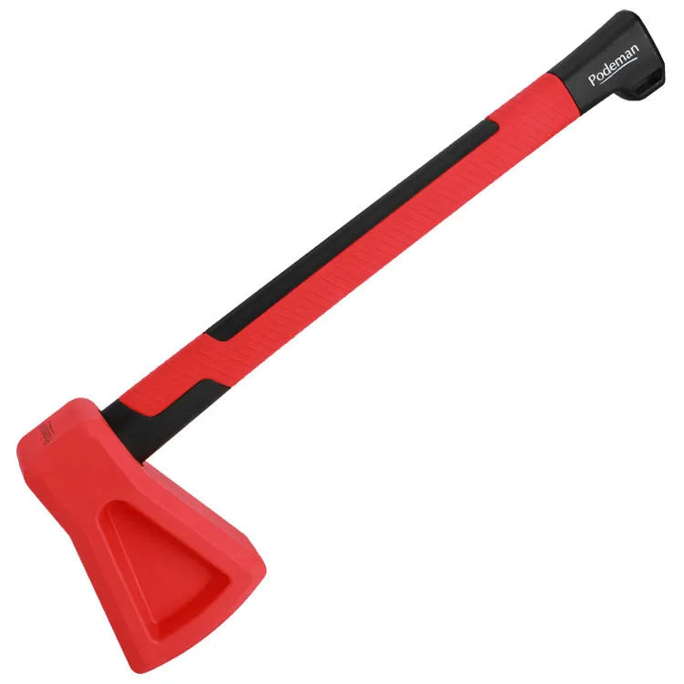 Red plastic fitness axe muscle trainer for home workouts