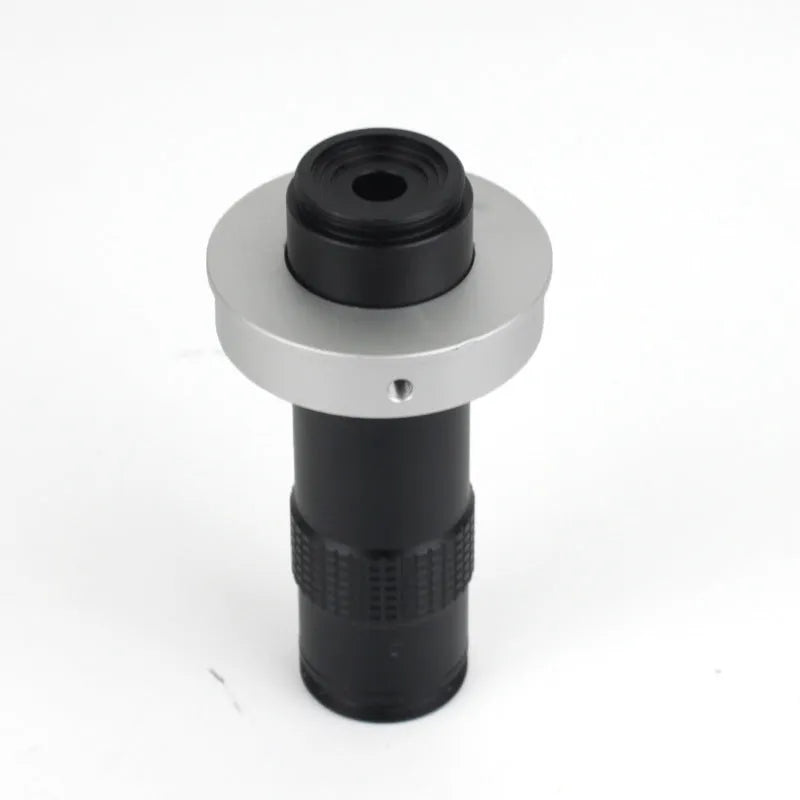 Industrial inspection camera monocular lens with black finish showing 30mm diameter by 84mm length dimensions