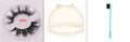Affectionate brand 5D mink false eyelashes with hair cap and double-headed brush in complete kit