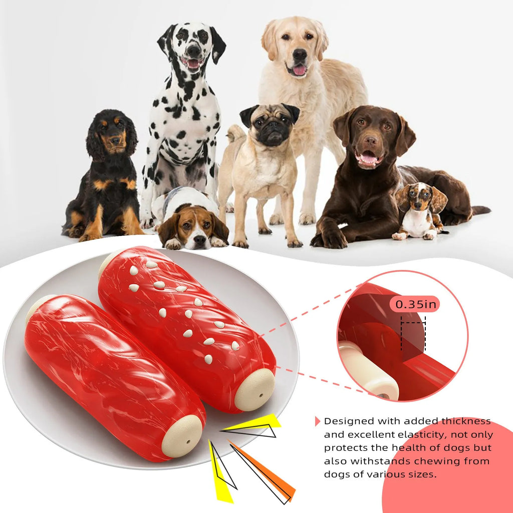 Primary colour plastic dog chew toy with glue toothbrush design measuring 20-24 cm for medium-sized dogs