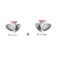 Rear view mirror double vision auxiliary mirror glass with ABS shell triangular black