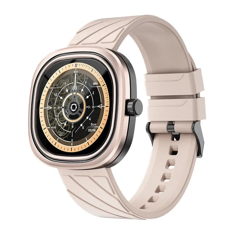 Smart bracelet sports watch with touchscreen display and silicone wristband in three colour options
