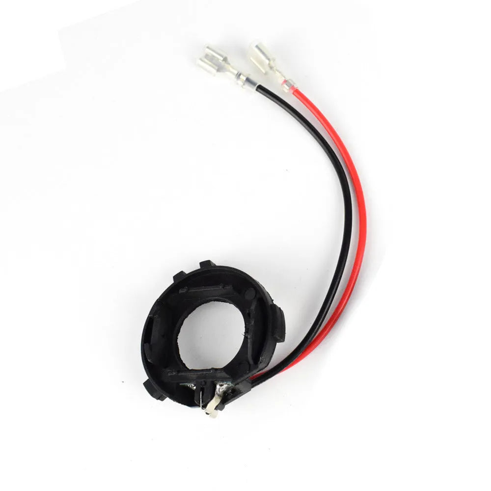 Black H7 LED bulb conversion adapter bracket for Volkswagen Golf, GTI, and Jetta models