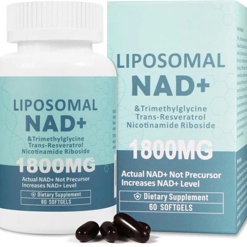 Bottle of Nicotinamide Mononucleotide Gel capsules, available in 60 or 120 count options.