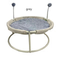 Cat nest universal ground moisture-proof pet bed with stainless steel frame in L size, grey colour